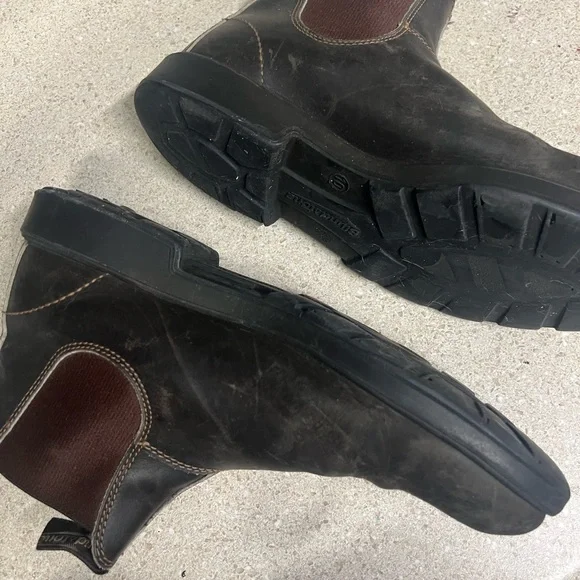 Blundstone Men's Dark Brown and Black Leather Boots - Picture 3 of 10